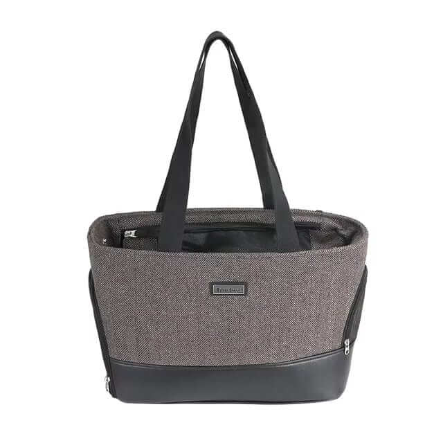 Fashionable Wool Pet Travel Carrier Bag with durable wool fabric, high-quality zipper, ideal for Dogs & Cats.