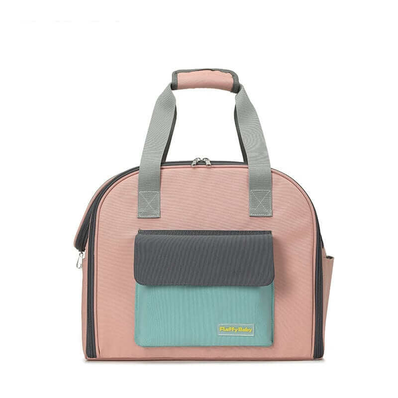 Foldable Pet Travel Backpack designed for dogs and cats, featuring a spacious interior and breathable mesh panels.