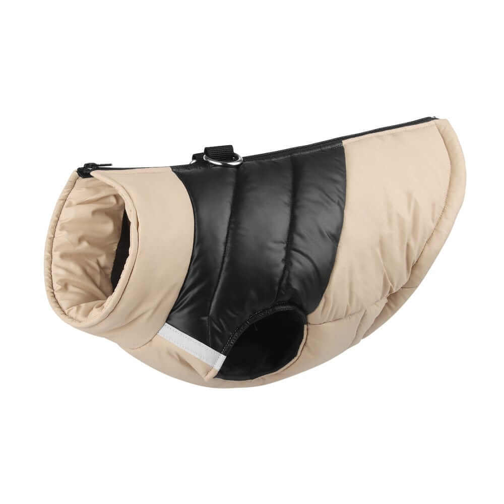 FrostGuard Pet Winter Vest for dogs, waterproof and cozy design, provides warmth and protection from winter elements.