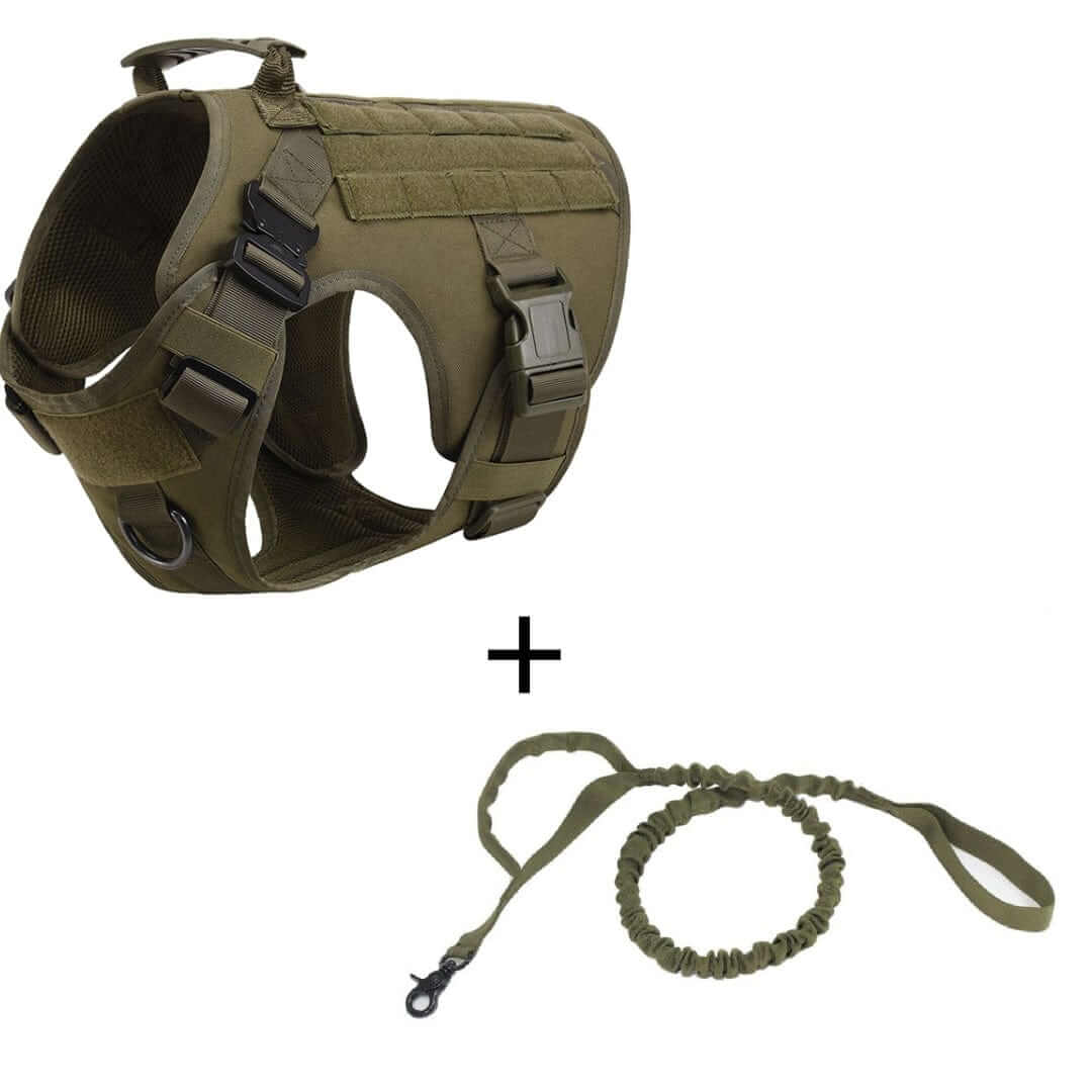 GuardianGear Tactical Dog Harness Vest for large dogs, durable tactical design with adjustable straps and comfortable fit.