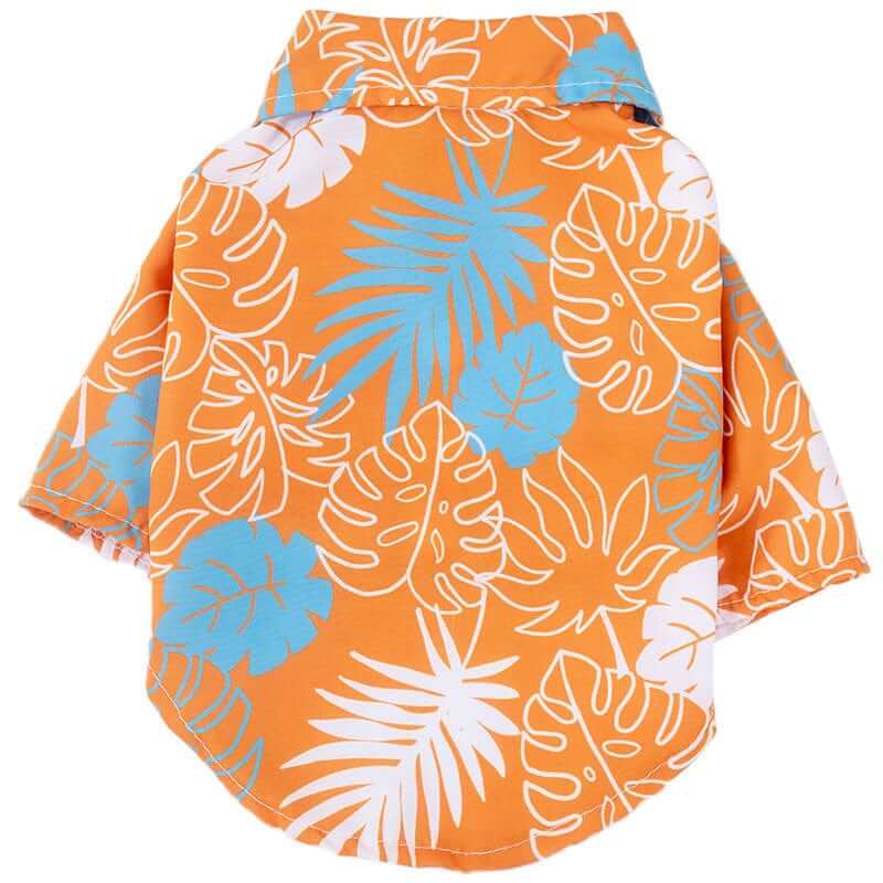 Hawaiian Dog Shirt for Dogs & Cats, vibrant tropical design, lightweight fabric, perfect for summer outings.