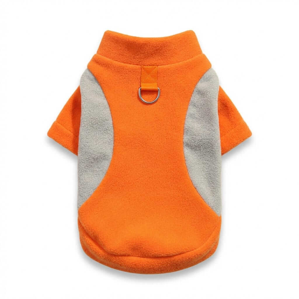Heritage Thermal Dog Sweatshirt in orange with soft fleece and D-ring, perfect for dogs from Dogs & Cats.