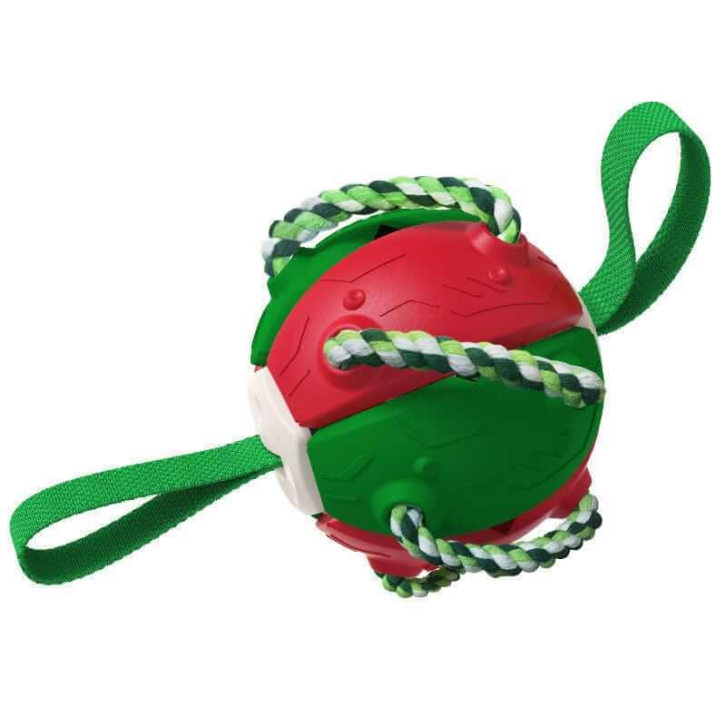 Indestructible Dog Ball & Interactive Toy with durable design, multifunctional for dogs and cats, engagement and fun.
