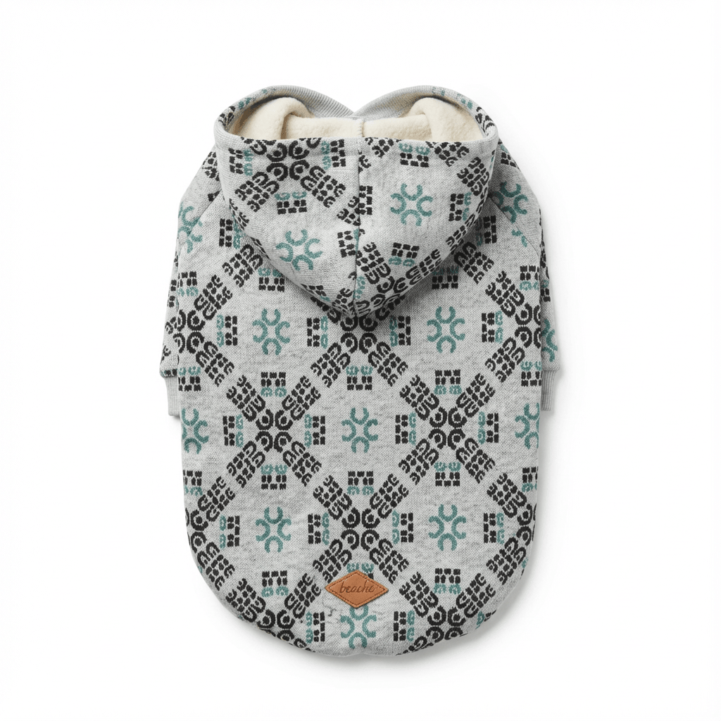 Itty Bites Hooded Dog Sweater, comfortable hooded design, breathable fabric for dogs & cats.