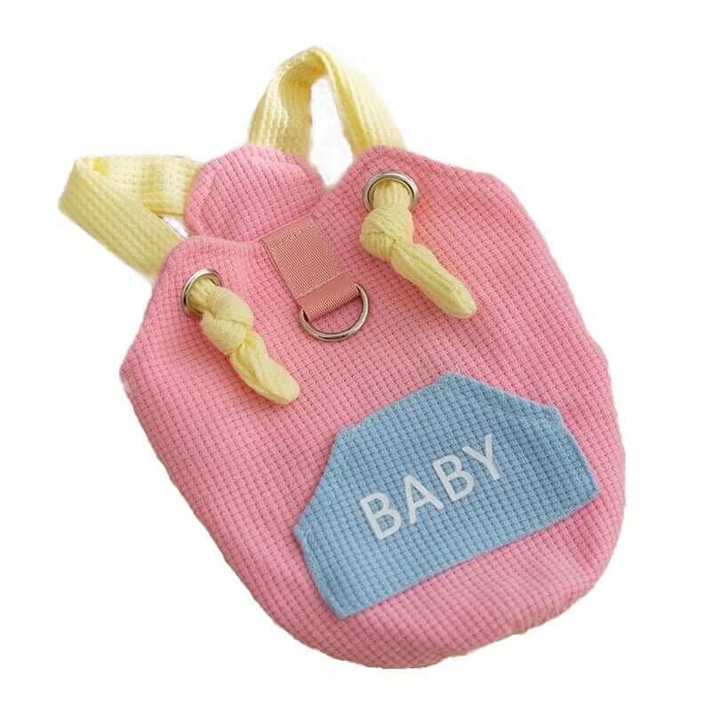 Macaron Sling Dogs and Cats Outfit featuring adorable macaron pocket and secure traction sling for comfy pet adventures.