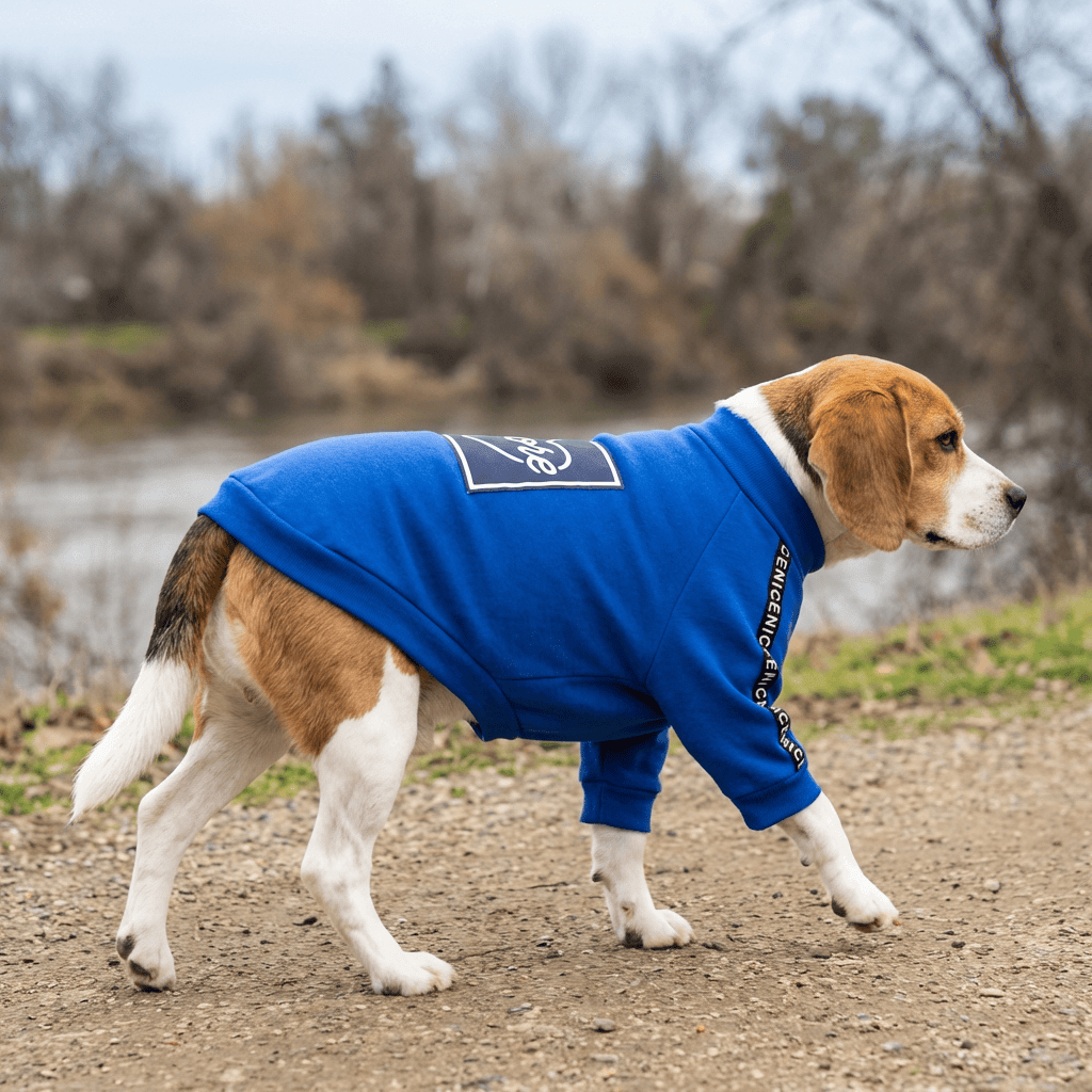 More Love Dog T-Shirt on a Beagle, stylish cotton, breathable, Dogs & Cats brand.