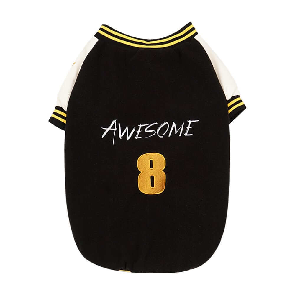 Number 8 Sporty Dog Hoodie, comfortable pet hoodie for dogs, velvet-lined, stylish, Dogs & Cats brand.
