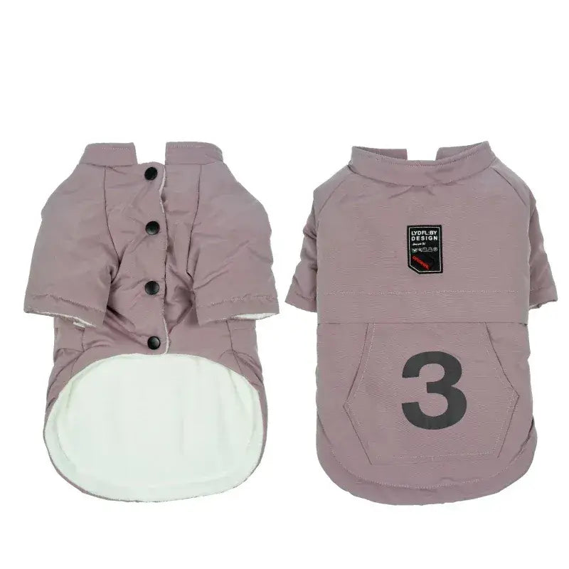 Paws For Effect Winter Dog Coat featuring breathable soft fabric, lightweight design, ideal for keeping dogs cozy.