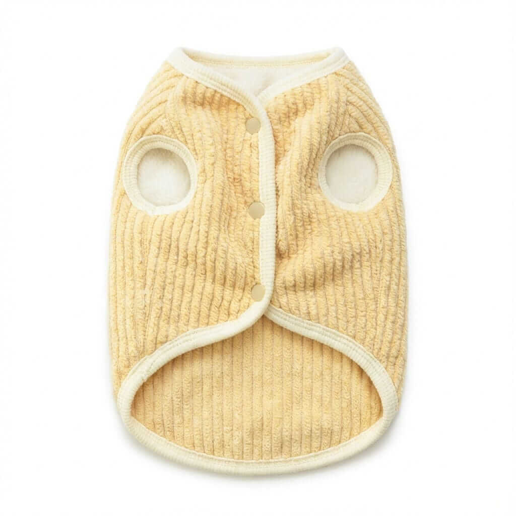 Plush Warm Dog Vest on a white background, featuring a soft knit design for added warmth and comfort for dogs.