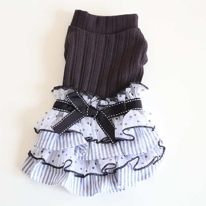 Polka Dot Puppy Dress, lightweight dog dress with polka dots, stylish outfit for dogs & cats by Dogs & Cats brand.