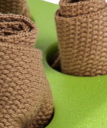 Portable Sniffing Cube - Interactive Dog Training Toy, close-up of the textured toy for foraging and mental stimulation.
