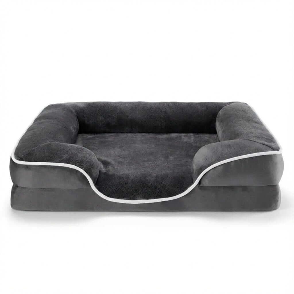 Premium Memory Foam Dog Bed - Orthopedic dog sofa with therapeutic support for ultimate comfort for dogs & cats.