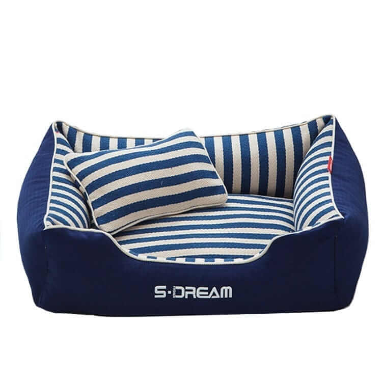 The Royal Haven Pet Bed, luxury pet bed for dogs and cats, features plush comfort and breathable materials.
