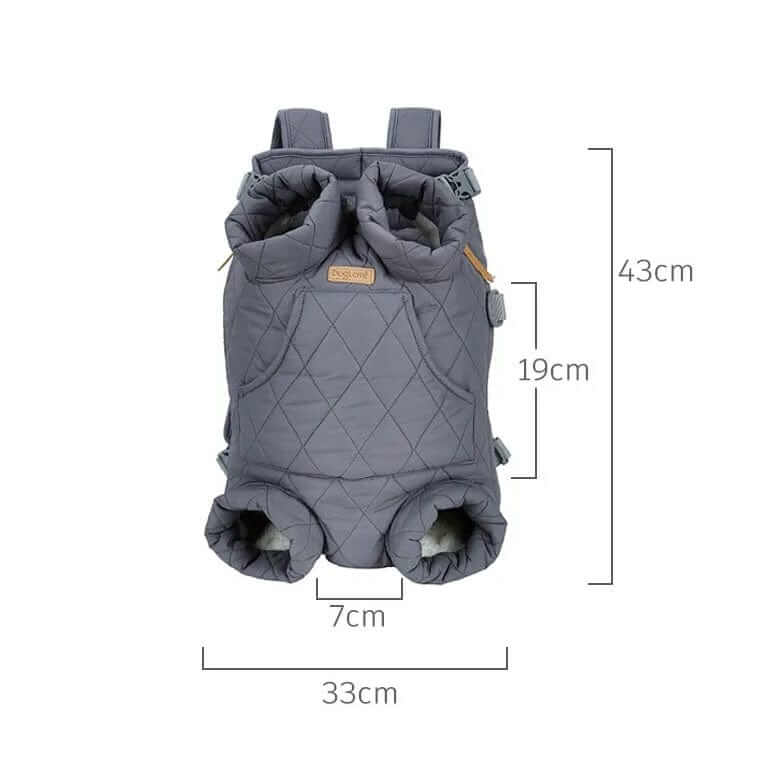 SnugglePack Pet Backpack Carrier with Hidden Hood dimensions and features, ideal for dogs & cats.