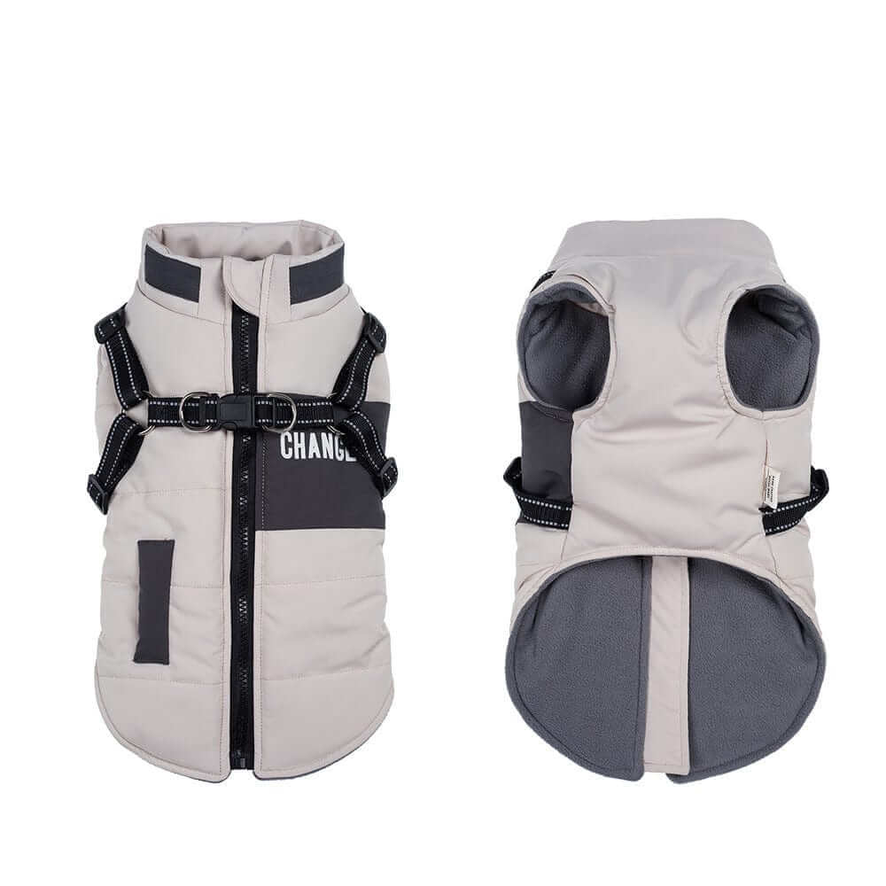 SnugglePup Fleece Vest for small dogs and cats, soft fleece, zipper, D-ring for warmth and comfort.