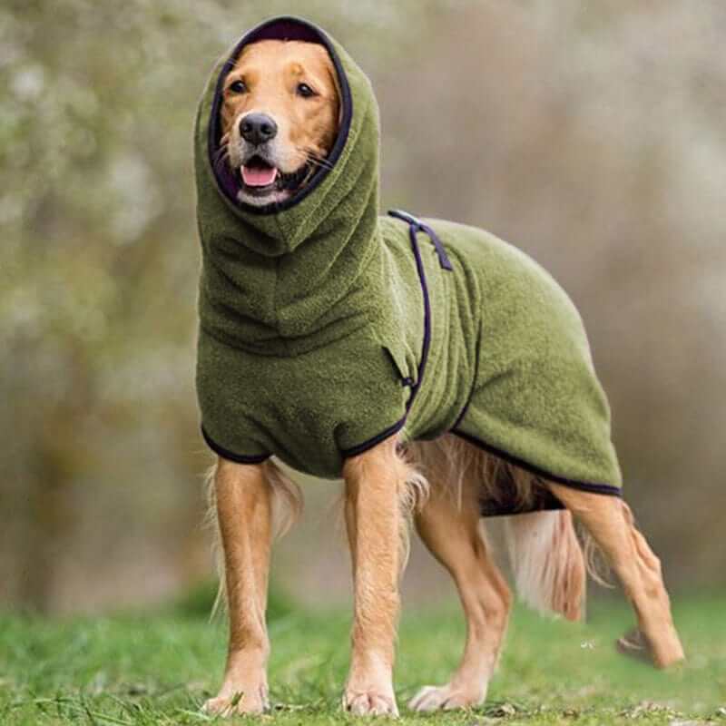 SnugPaws Winter Dog Coat for dogs featuring plush fleece lining and adjustable fit, ideal for winter comfort.