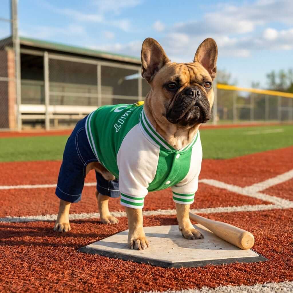 Speed Limit Pet Sports Jumpsuit for small dogs with sporty design and traction capabilities.