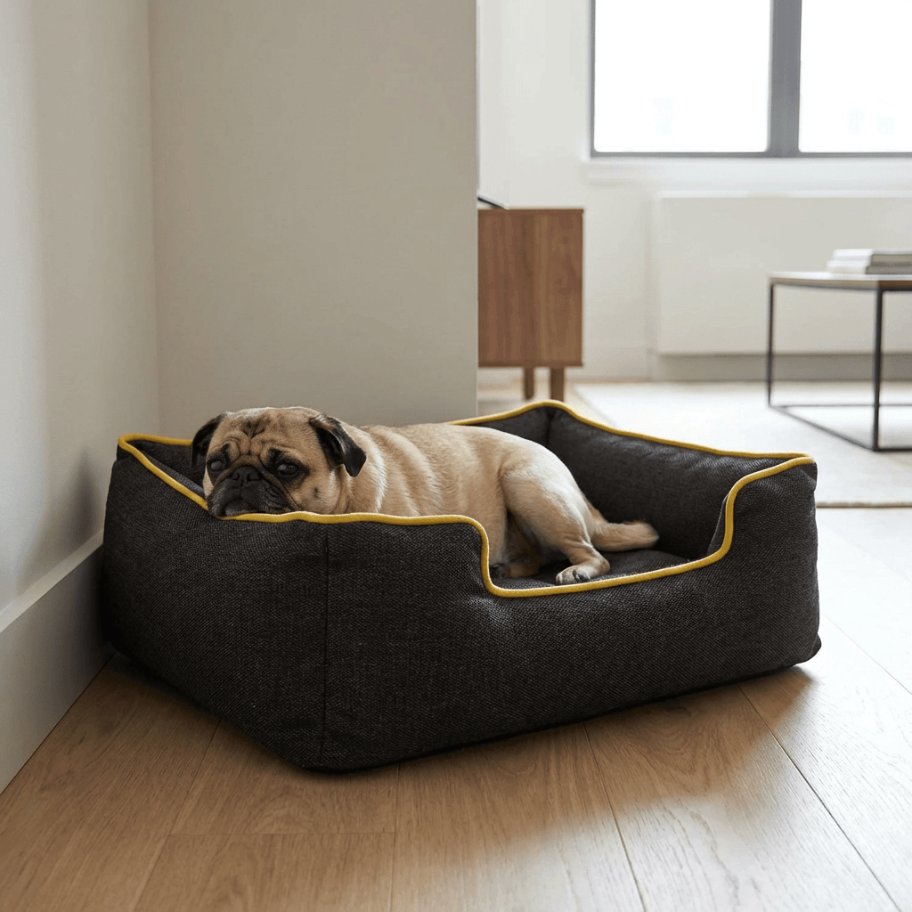 Square Nest for Pets modern kennel with comfortable design, perfect for dogs and cats.