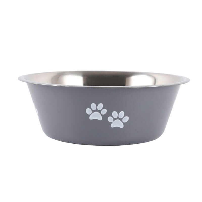 Stainless Steel Dog Bowl, durable feeding solution with non-slip design for dogs and cats.