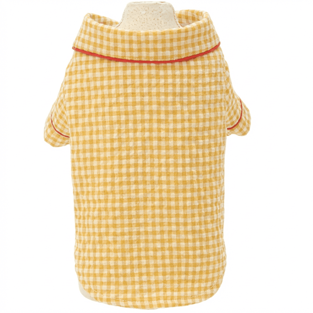 Summer Plaid Dog Pajamas, soft and warm pajamas for dogs, perfect for chilly weather and easy to put on.