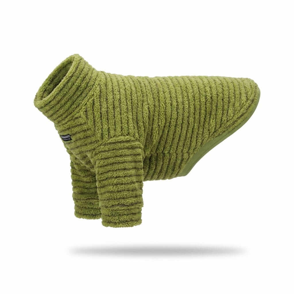 Summit Stripe Dog Turtleneck, insulated fleece sweater for dogs and cats, stylish and warm for colder weather.