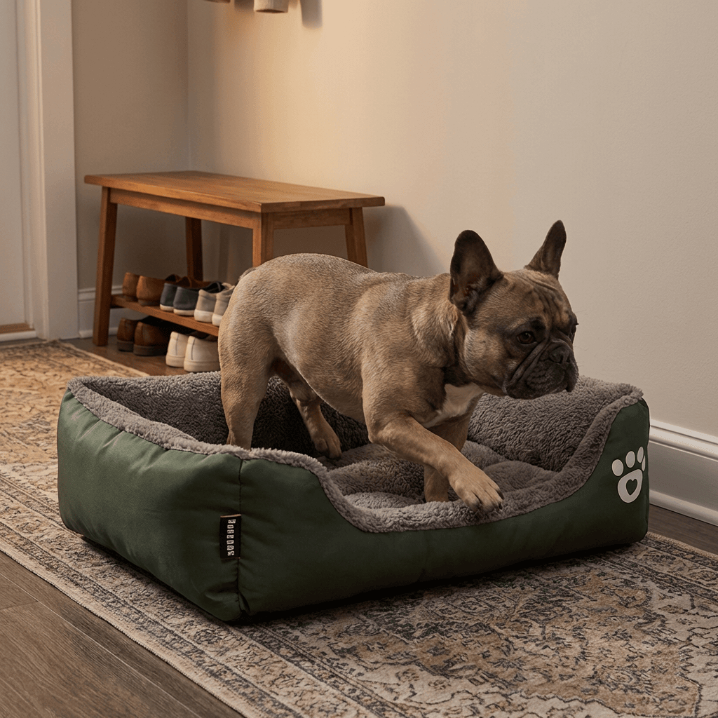Super Soft Warm Pet Bed for Dogs & Cats with cozy walls and cushion support, ideal for comfort in all weather.
