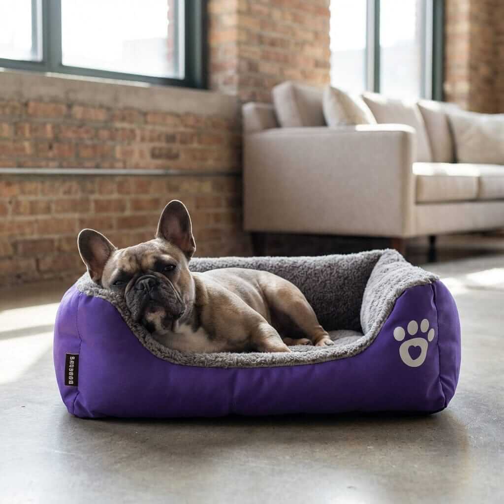 Super Soft Warm Pet Bed for Dogs & Cats, ultra-soft, secure nest-like walls, lightweight, ethnic velvet.