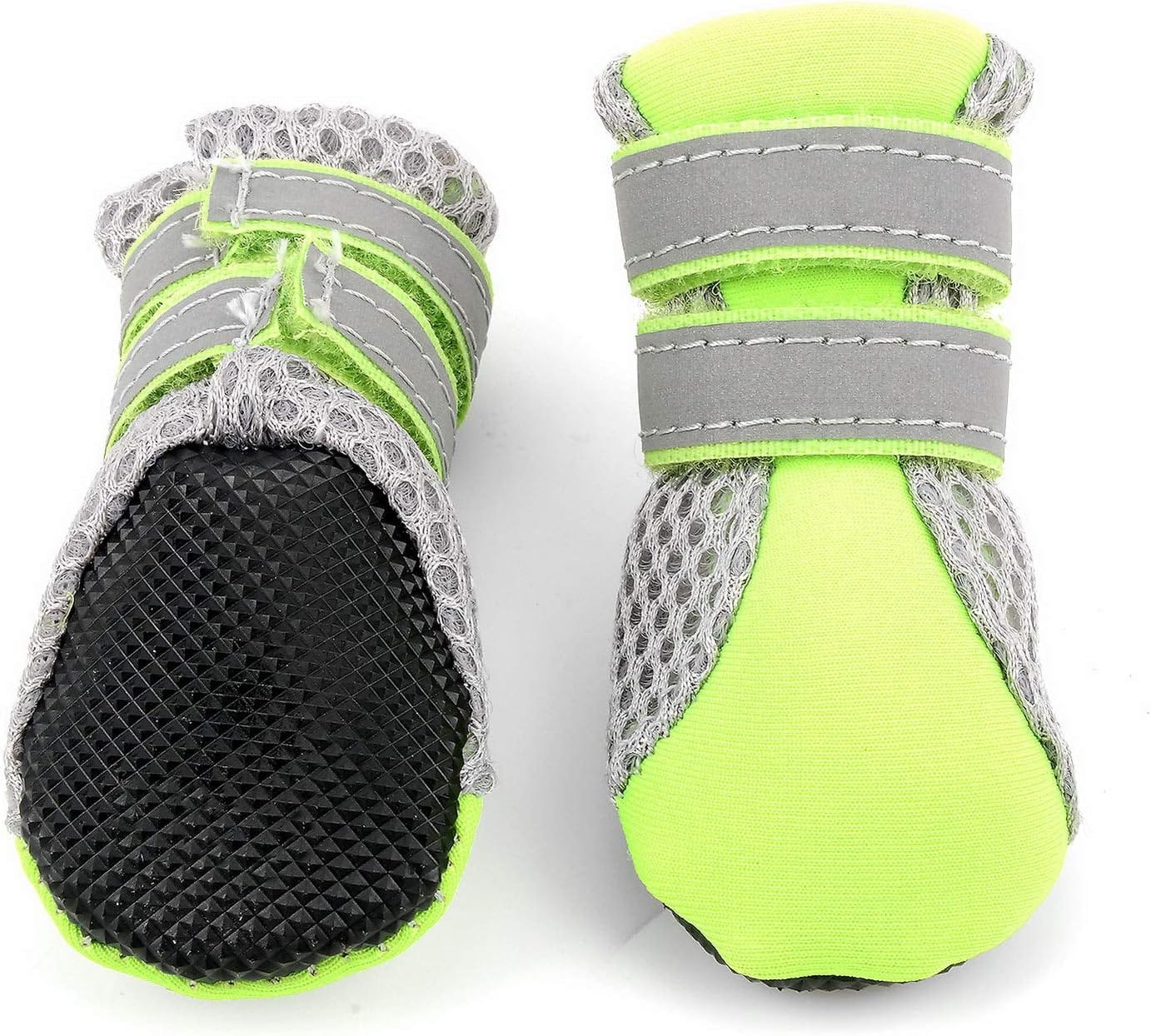 Teddy Dog Shoes for small puppies, flexible paw protectors with adjustable straps, Dogs & Cats brand.