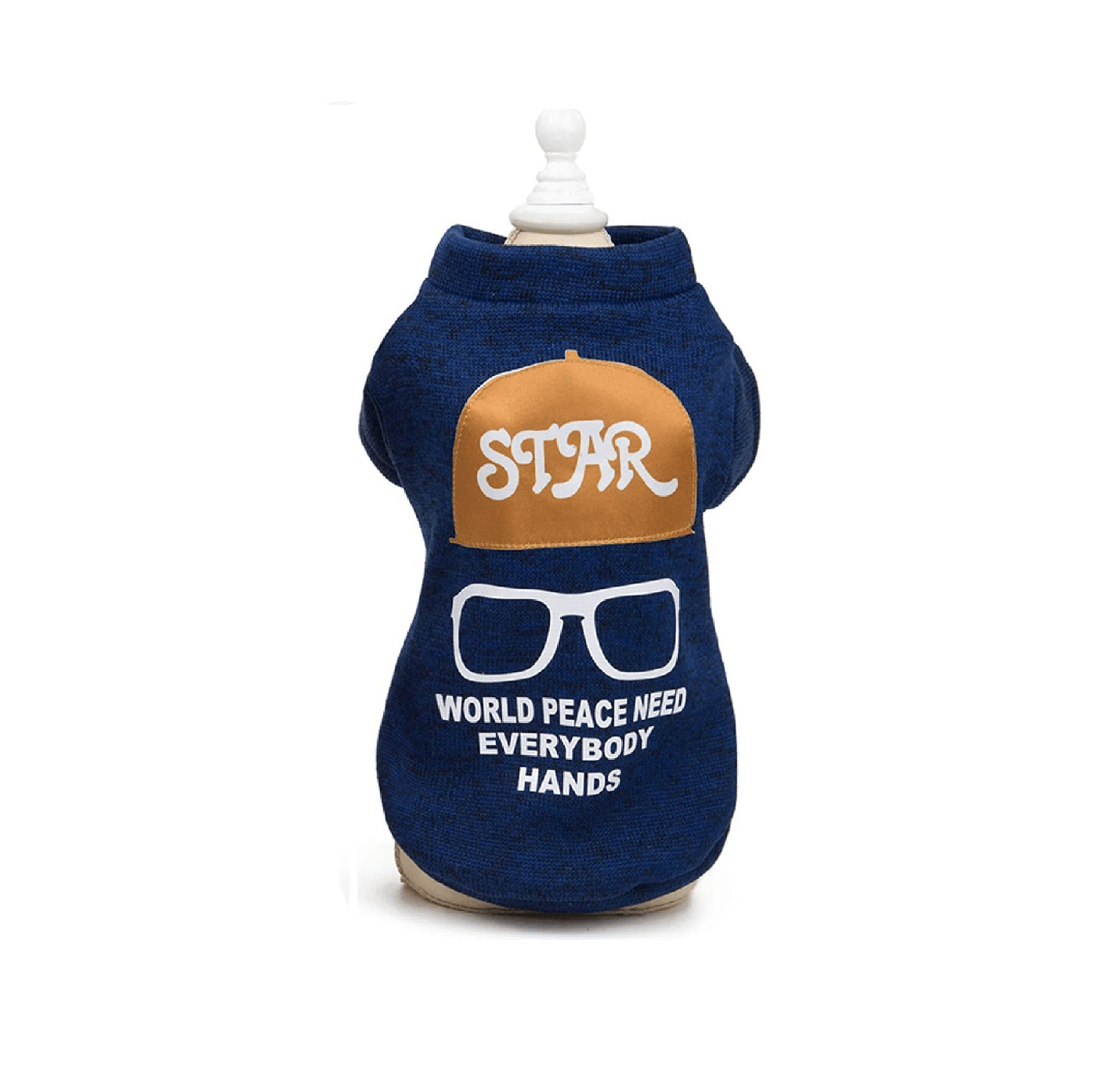 Unique Printed Knitted Pet Sweatshirt for dogs, features trendy design, by Dogs & Cats.
