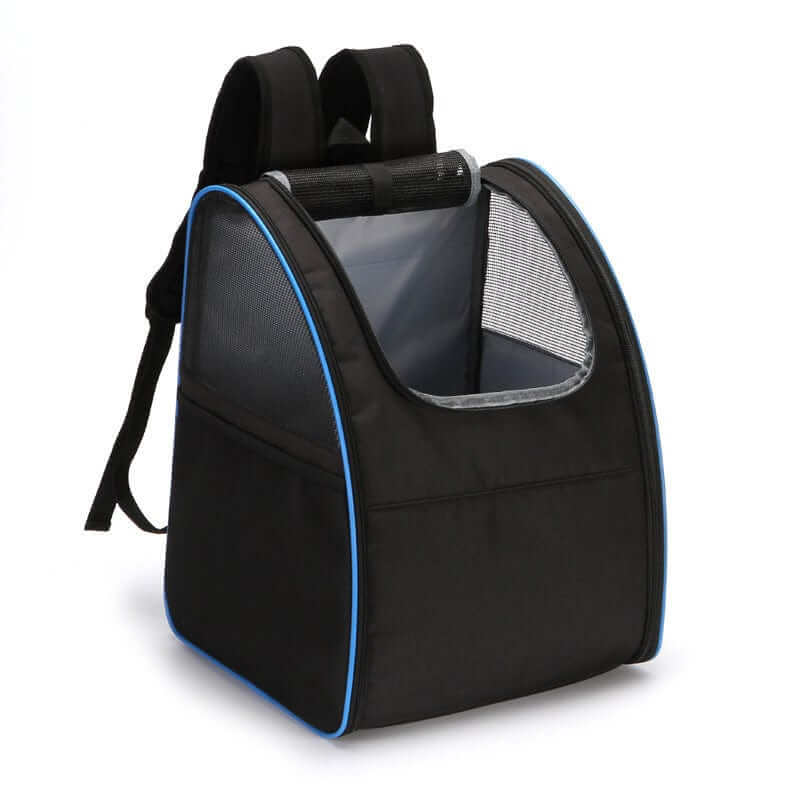Ventura Pet Travel Backpack - Spacious pet carrier for dogs & cats, featuring adjustable straps and ventilated design.