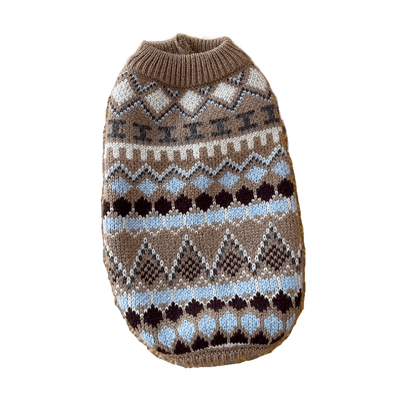 Warm Knit Pet Sweater Vest for dogs and cats, cozy winter knit design, stylish and comfortable, perfect for chilly weather.