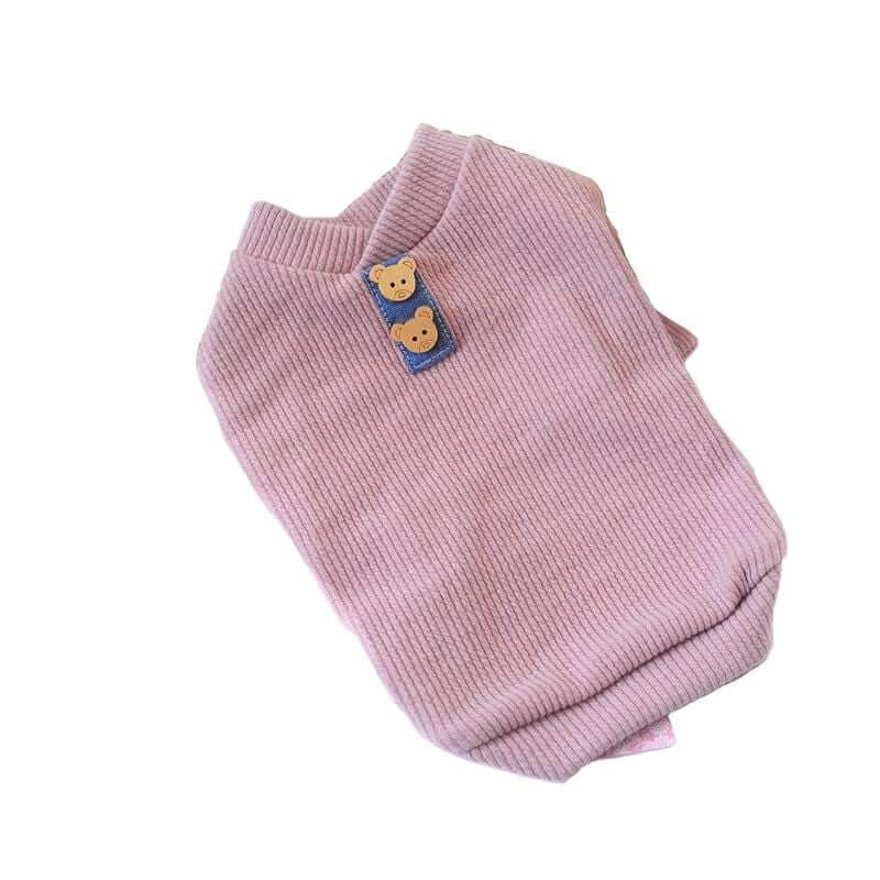 Always Ready Two-legged Dog Sweater, breathable and cozy, soft pink design, perfect for dogs and cats by Dogs & Cats.