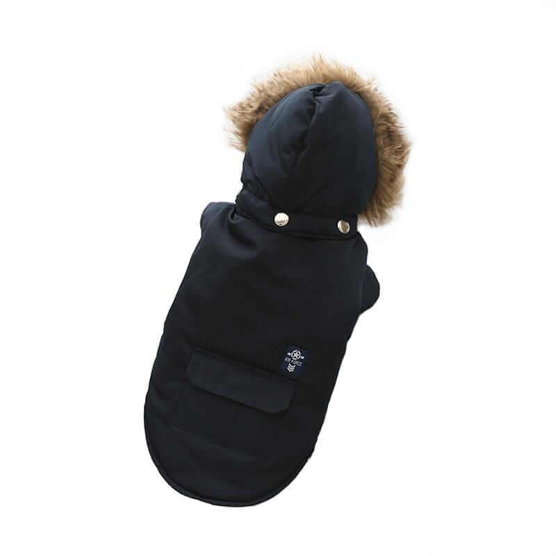 Big Bad Woof Hooded Winter Dog Coat - hooded dog coat made from buttery soft fabric, featuring a cozy design for dogs from Dogs & Cats.