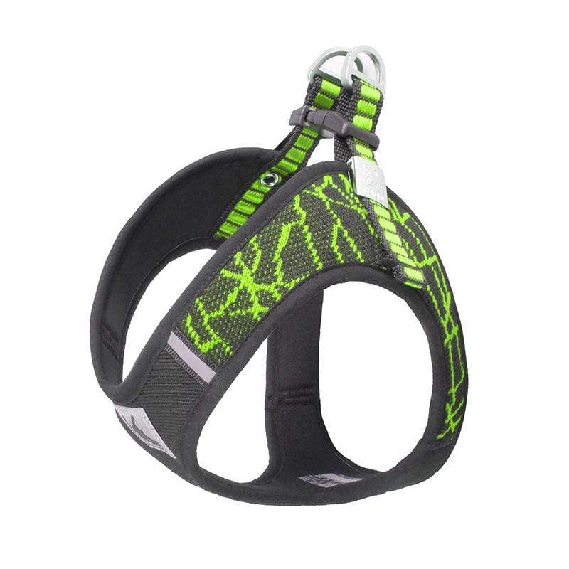 Breathable Mesh Padded Harness for dogs and cats features soft padding, adjustable chest belt, and D-ring for leashes.