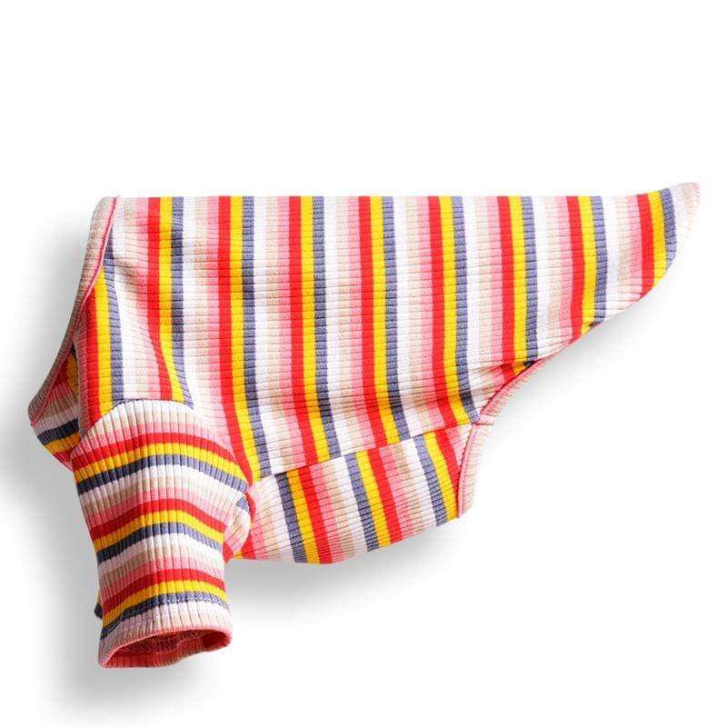 Breathable Striped T-Shirt for dogs, cotton, breathable, tailored fit, Dogs & Cats brand.