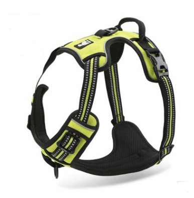 Comfortable Safety Harness for Dogs, premium nylon, double stitched, features comfortable handle for dogs & cats.