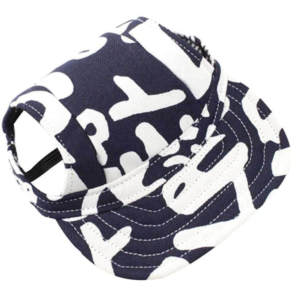 Cut Out Dog Baseball Cap, stylish dog accessory with adjustable strap and ultra-soft lining for dogs & cats.