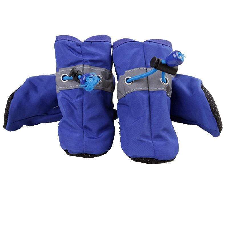 Dog Soft Bottom Rain Boots in blue, featuring high-quality design for comfort, protecting dog's paws from elements.
