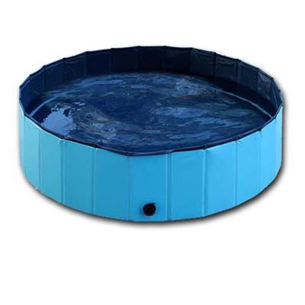Foldable Pet Dog Swimming Pool Shower Bath Pool, portable, durable PVC, easy to drain, perfect for dogs and cats