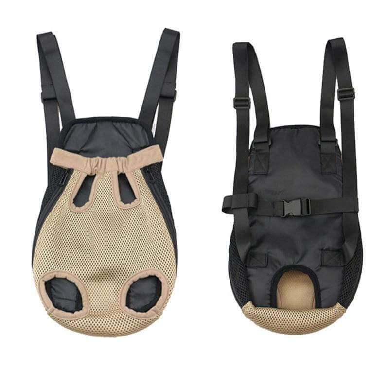 Front Pet Outdoor Carrier for Dogs & Cats, adjustable, padded shoulder strap, comfortable mesh design
