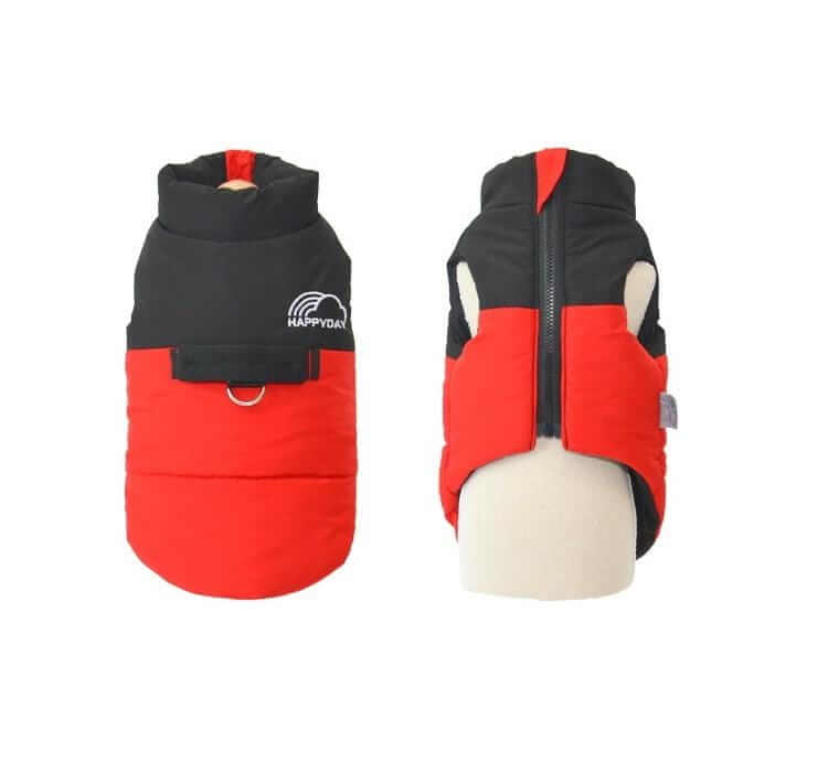 Furr-eedom Padded Dog Winter Coat by Dogs & Cats, features breathable soft fabric, perfect for cold weather adventures.