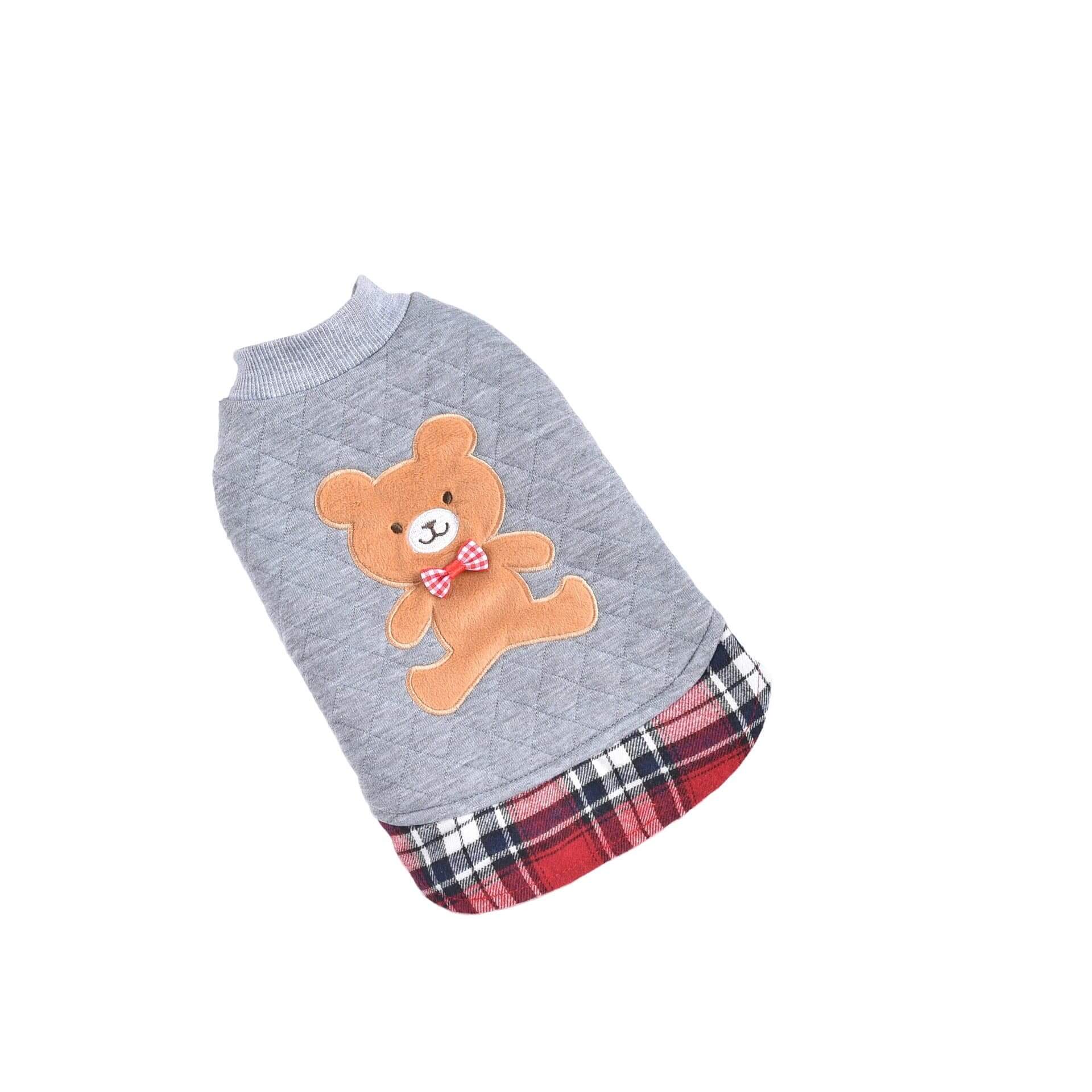 Grr And Purr Two-legged Dog Sweater with bear motif, breathable fabric, Dogs & Cats brand.