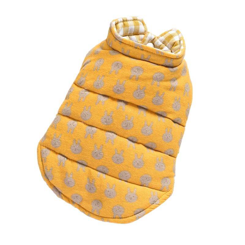 High Neckline Dog Winter Padded Coat by Dogs & Cats, featuring breathable fabric and cozy padded design for warmth.