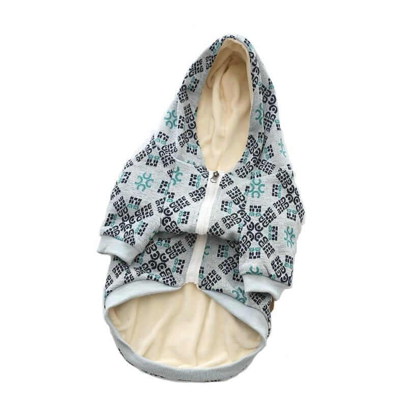 Itty Bites Hooded Dog Sweater featuring breathable fabric, hooded design, ribbed cuffs, perfect for Dogs & Cats.