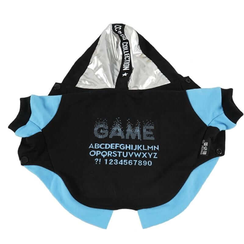 Numbers Game Dog Hooded Sweater, hooded dog sweater, breathable, warm, comfortable feel, Dogs & Cats brand