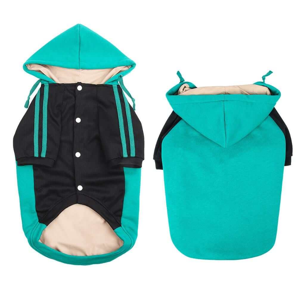 One The Ready Dog Hooded Sweater - Stylish dog sweater with breathable fabric and comfortable fit for dogs and cats.