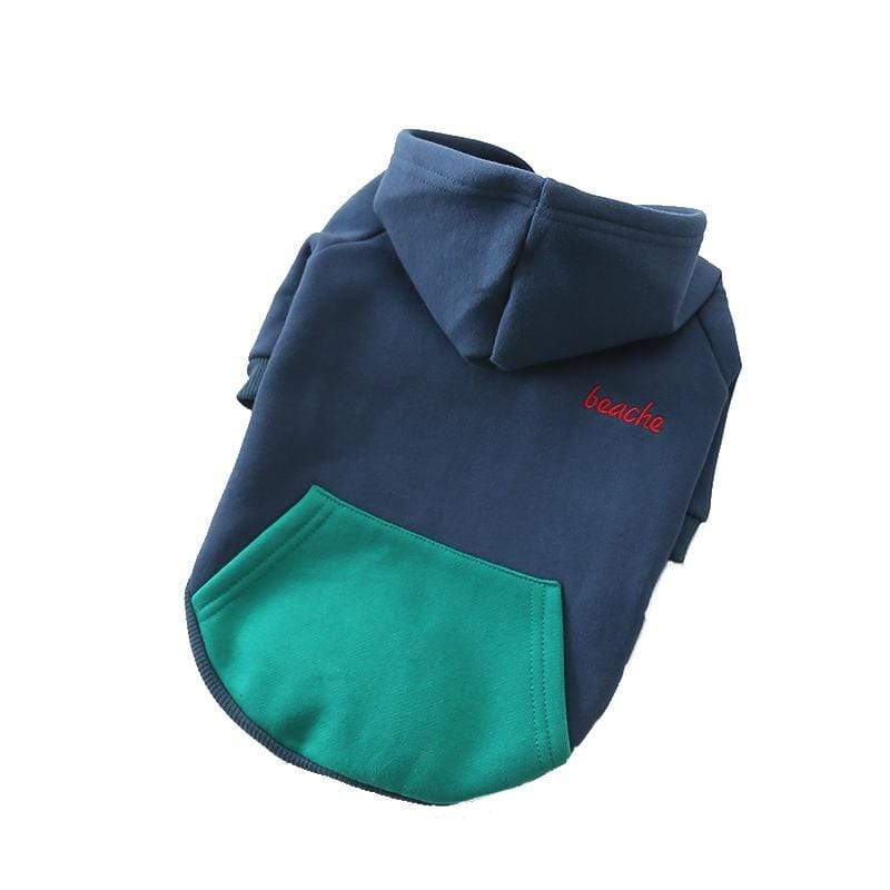 Pacific Style Dog Hoodie for Dogs & Cats, fleece material, breathable, comfortable, stylish design for pets.