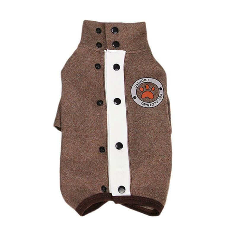 Paw Print Teddy Dog Sweater for dogs, features soft fleece, easy to wear, by Dogs & Cats brand.