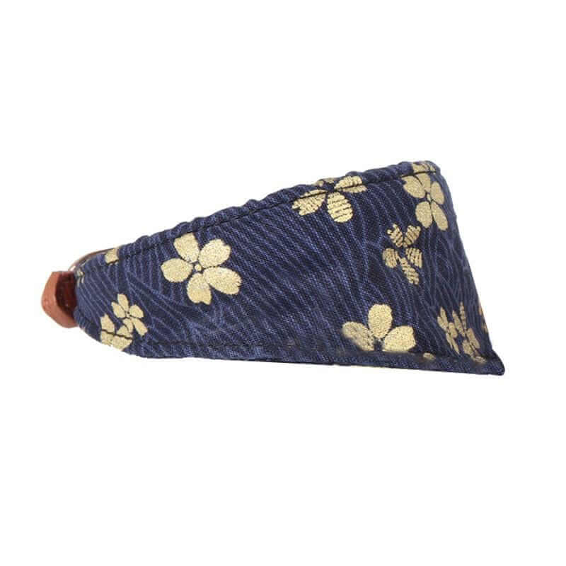 Pet Collar Bandanna featuring floral pattern and bowknot design, perfect for dogs and cats by Dogs & Cats.