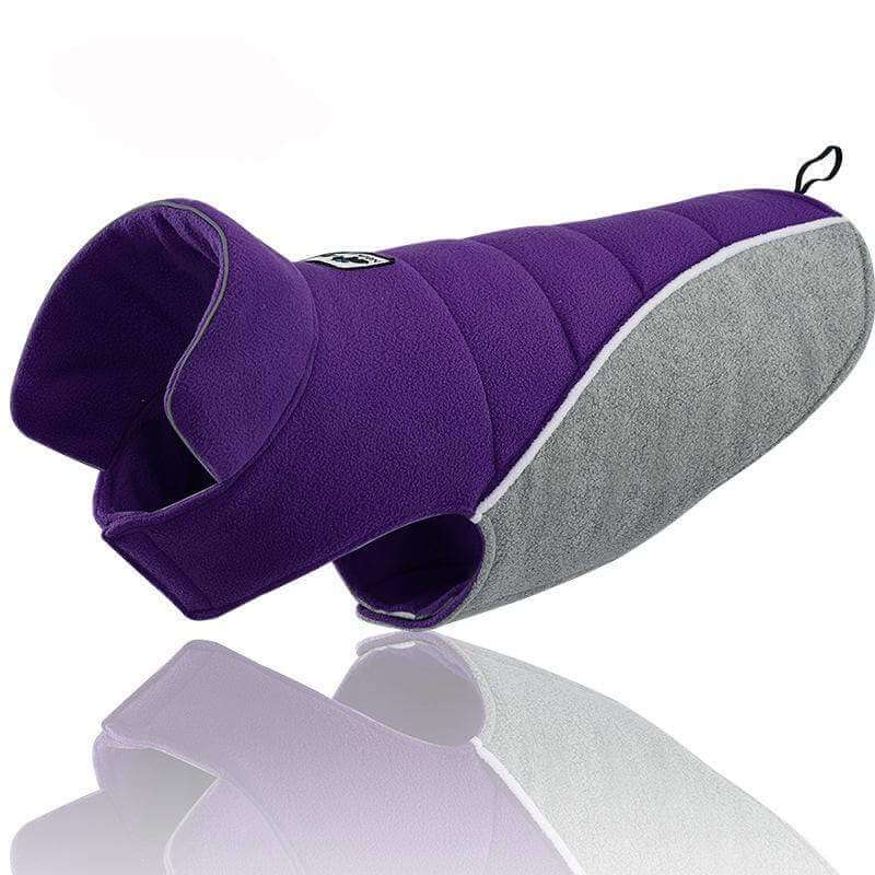 Pet Fleece Warm Coat for dogs and cats, lightweight, water-resistant, soft fleece lining, perfect for chilly weather.